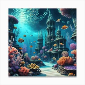 Underwater City Leinwandbild