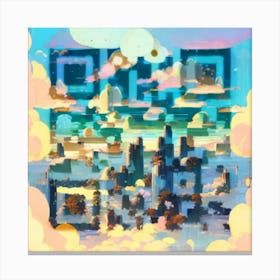 Qr Code 2 Canvas Print