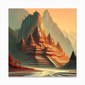 Mountain Temple 3 1 Canvas Print