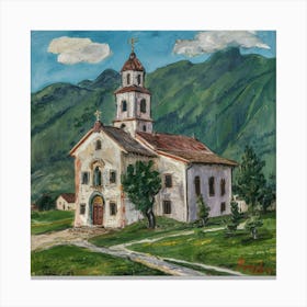 Kirche in Cassone, Gustav Klimt 5 Canvas Print