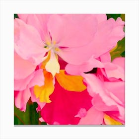 Pink Azaleas Canvas Print