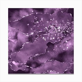 Purple Starry Agate Texture 03 1 Canvas Print