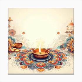 Diwali Background 2 Canvas Print