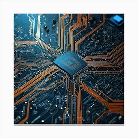 Computer Circuit Board 14 Canvas Print