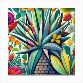 Tropical Garden 1 Canvas Print