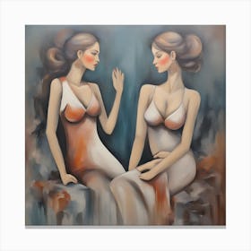 Two Women 1 Canvas Print