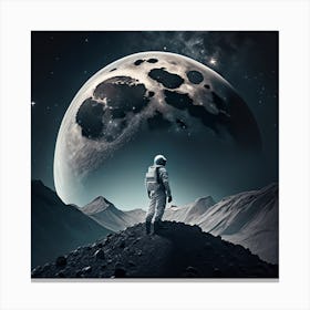Man On The Moon 2 Canvas Print