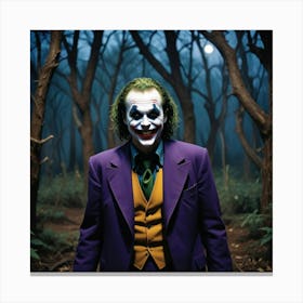 Joker In The Woods 10 Canvas Print