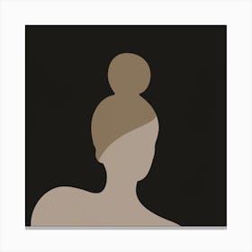 Silhouette Of A Woman 1 Canvas Print