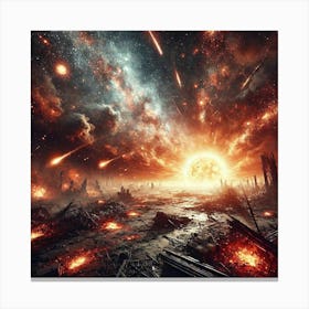 Solar Fallout Converted Canvas Print