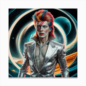 A Captivating Illustration Of David Bowie As A Vib M1mlph4 Tmuywzizzyrhta Xwc Nr1nts6dtt90xwb 1q Canvas Print