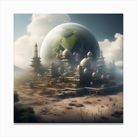 Futuristic City 268 Canvas Print