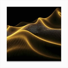 Abstract Wave - Wave Stock Videos & Royalty-Free Footage 6 Canvas Print
