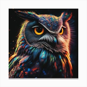 Colorful Owl Canvas Print