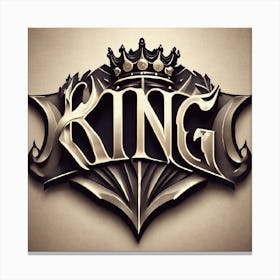 King Logo Canvas Print