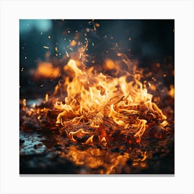 Fire Stock Photos And Royalty-Free Images Canvas Print