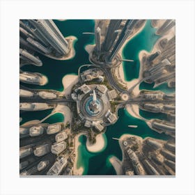 Aerial View Of Dubai 1 Canvas Print