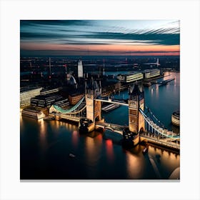 Tower Bridge At Dusk Canvas Print