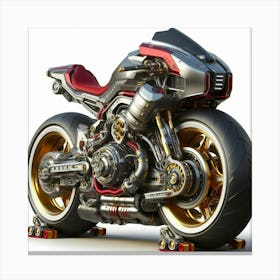 Motorcycle Art Canvas Print