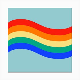 Retro Rainbow Canvas Print