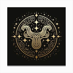 A Zodiac symbol, Taurus 2 Canvas Print