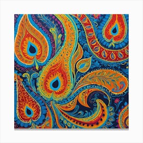 Paisley Painting Canvas Print