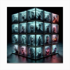 Cube Of Horrors 1 Canvas Print