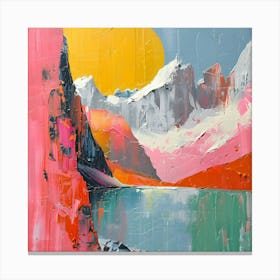 Mountain Landscape, Abstract Expressionism, Minimalism, and Neo-Dada Canvas Print