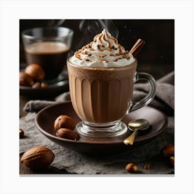 Hot Chocolate With Hazelnuts Canvas Print