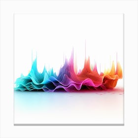 Abstract Sound Wave Print Canvas Print