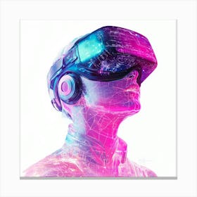 Vr Headset.Generated AI. Wall Art Print 5 Leinwandbilder