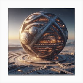 Futuristic City 153 Canvas Print