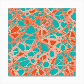 Abstract Pattern Art Inspired By The Dynamic Spirit Of Miami's Streets, Miami murals abstract art, 104 Canvas Print