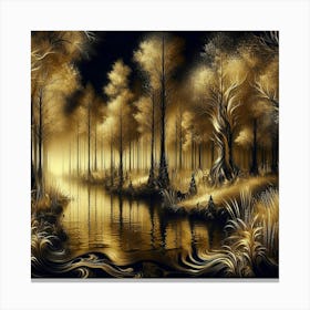 Golden Forest 11 Canvas Print