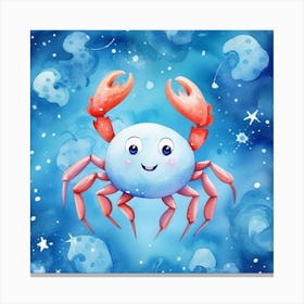 Crab In The Sky Canvas Print