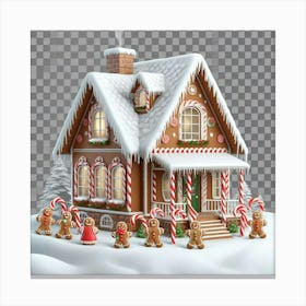 Gingerbread House 1 Canvas Print