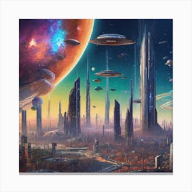 Alien City Canvas Print