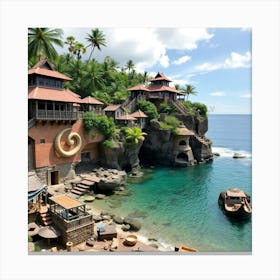 House On The Beach Canvas Print