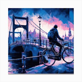 Cycling Canvas Print