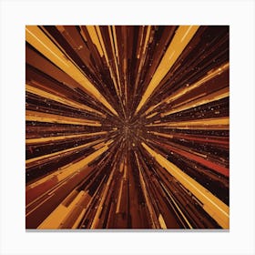 Golden Light Burst Canvas Print