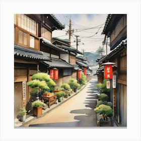 Kyoto Alley 3 Canvas Print