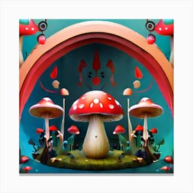 Mushroom Garden 2 Canvas Print