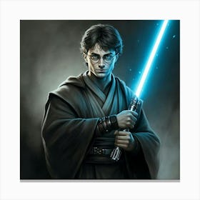 Harry Potter, Jedi Knight Canvas Print