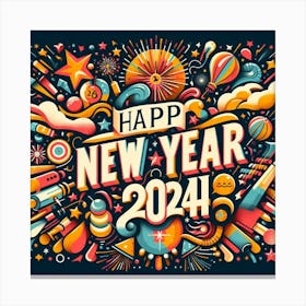 Happy New year Canvas Print