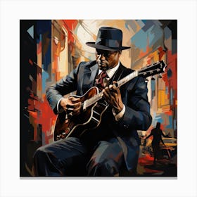 Blues Man Canvas Print