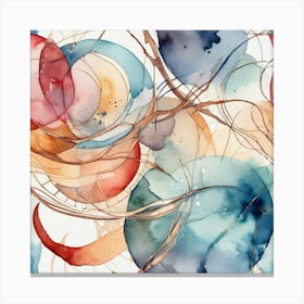 Abstract Background Watercolor Trending On Artstation Sharp Focus Studio Photo Intricate Detail Canvas Print