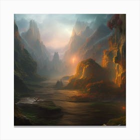 Chinese Landscape Canvas Print