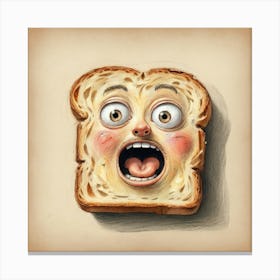 Bread Face 4 Canvas Print