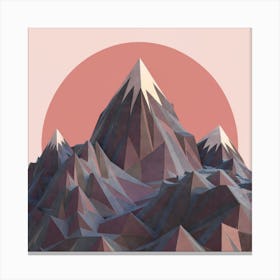 Abstract Mountains 1 Canvas Print