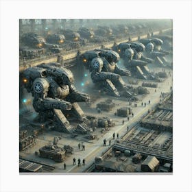 Iron Commonwealth Mechanized Barracks Canvas Print